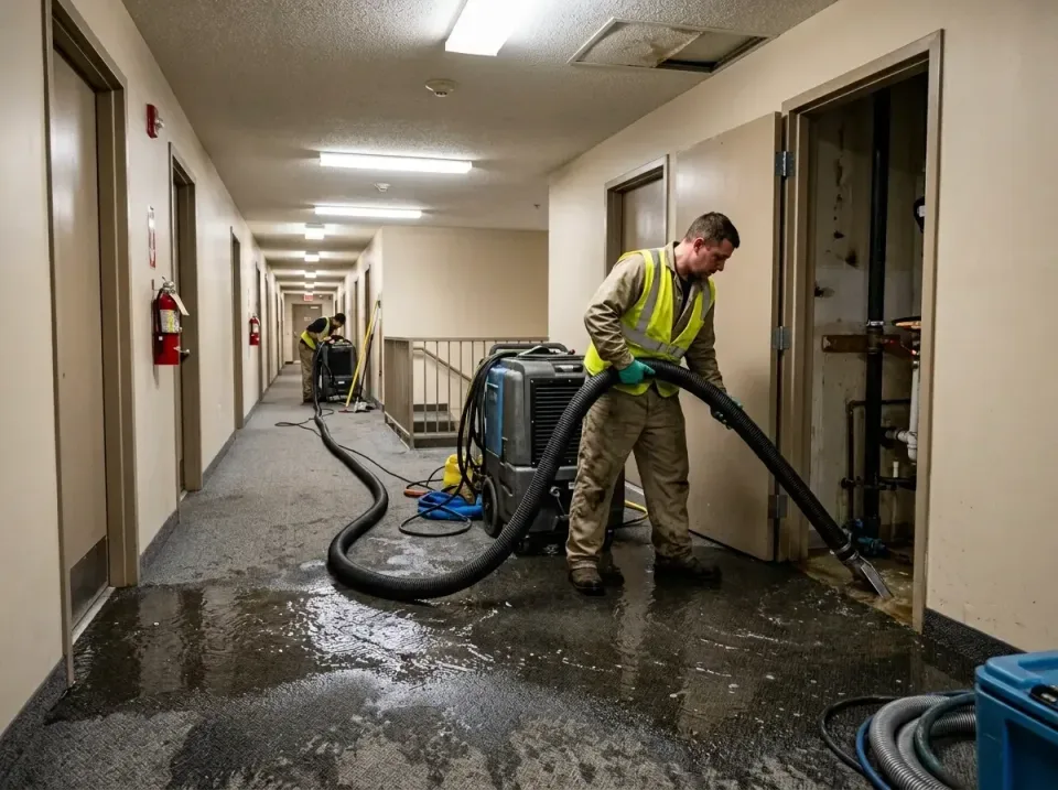 multi-unit-apartment-hallway-f-005 — frequently asked questions, Emergency Burst Pipe Water Extraction & Removal in Lake Eri…